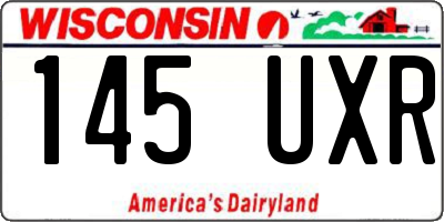 WI license plate 145UXR