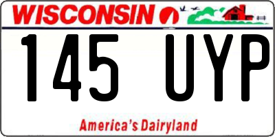 WI license plate 145UYP