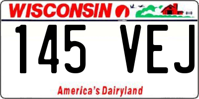 WI license plate 145VEJ