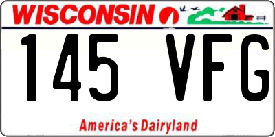 WI license plate 145VFG