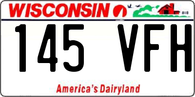 WI license plate 145VFH