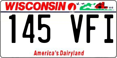 WI license plate 145VFI