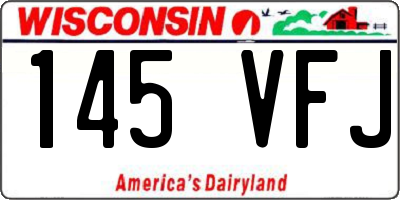 WI license plate 145VFJ