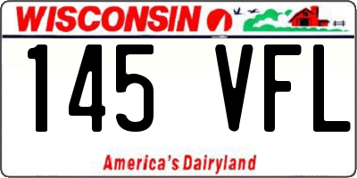 WI license plate 145VFL