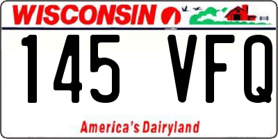 WI license plate 145VFQ