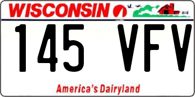 WI license plate 145VFV
