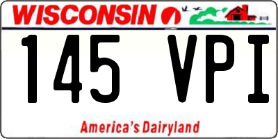 WI license plate 145VPI