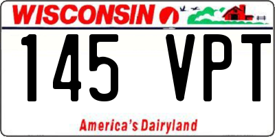 WI license plate 145VPT