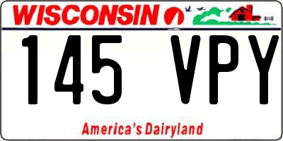 WI license plate 145VPY