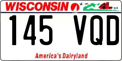 WI license plate 145VQD