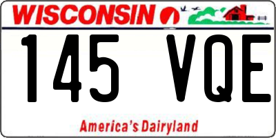 WI license plate 145VQE