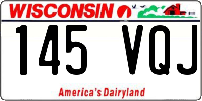 WI license plate 145VQJ