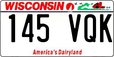 WI license plate 145VQK
