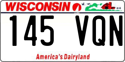 WI license plate 145VQN