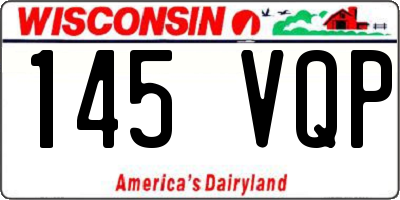 WI license plate 145VQP