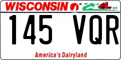 WI license plate 145VQR