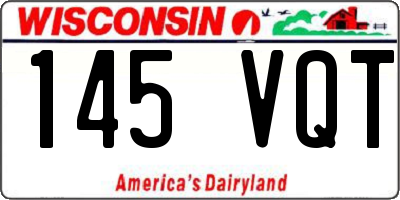 WI license plate 145VQT