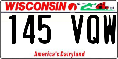 WI license plate 145VQW