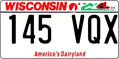 WI license plate 145VQX