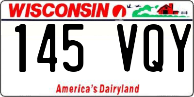 WI license plate 145VQY