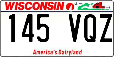 WI license plate 145VQZ