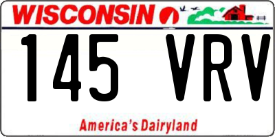 WI license plate 145VRV
