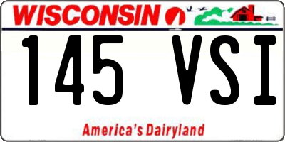 WI license plate 145VSI
