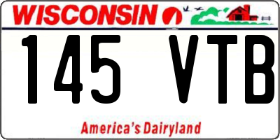 WI license plate 145VTB