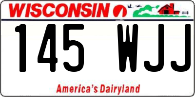 WI license plate 145WJJ