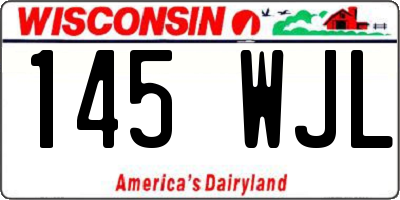 WI license plate 145WJL