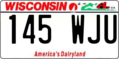 WI license plate 145WJU