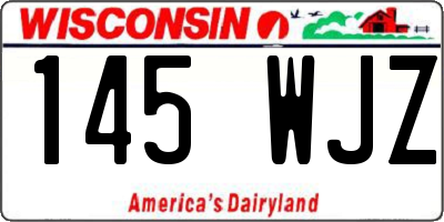WI license plate 145WJZ