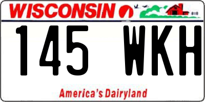 WI license plate 145WKH