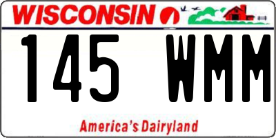 WI license plate 145WMM
