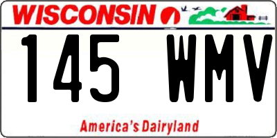 WI license plate 145WMV