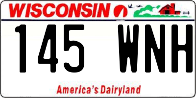 WI license plate 145WNH