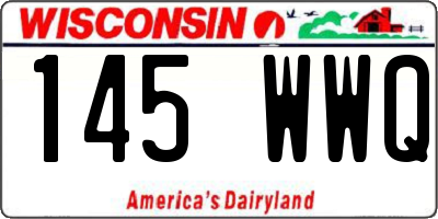WI license plate 145WWQ