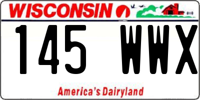 WI license plate 145WWX
