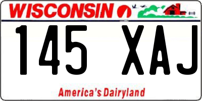 WI license plate 145XAJ