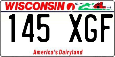 WI license plate 145XGF