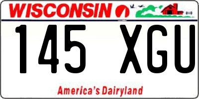 WI license plate 145XGU