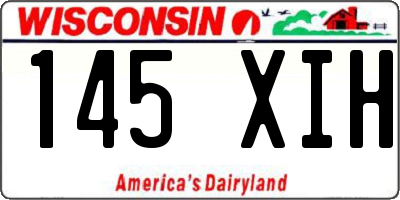 WI license plate 145XIH