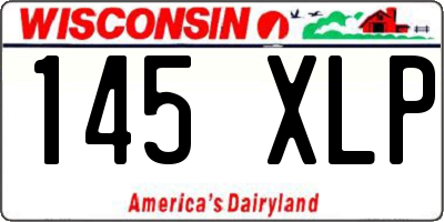 WI license plate 145XLP