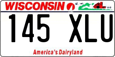 WI license plate 145XLU