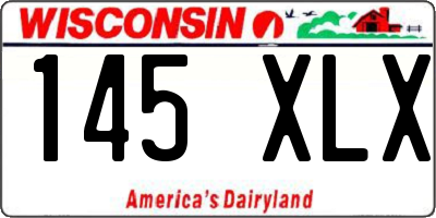 WI license plate 145XLX