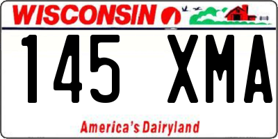 WI license plate 145XMA