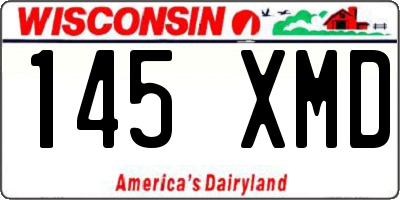 WI license plate 145XMD