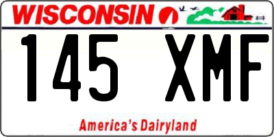 WI license plate 145XMF