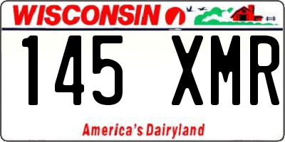 WI license plate 145XMR