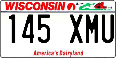 WI license plate 145XMU
